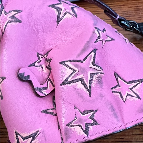 COACH Dino Starlight Rexy Tyrannosaurus T Rex STAR Coin Pouch Leather  27131 - Picture 6 of 16